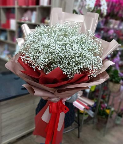 Букет цветов из: Гипсофила в Сосновоборске Красноярского края