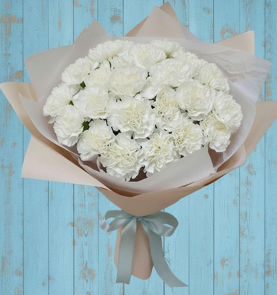 Букет цветов из: Гвоздики в Сосновоборске Красноярского края