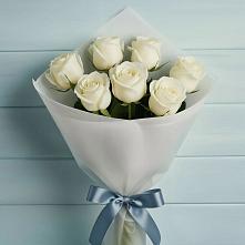 Букет 7 Белых роз Эдлесс Лав #REPLACE_PRED# Сосновоборске Красноярского края