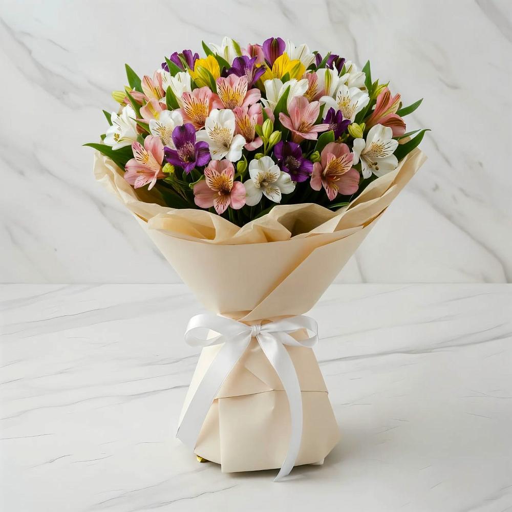 Букет цветов из: Альстромерии в Сосновоборске Красноярского края