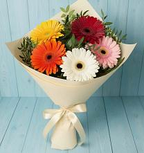 Букет цветов из:  Герберы в Сосновоборске Красноярского края
