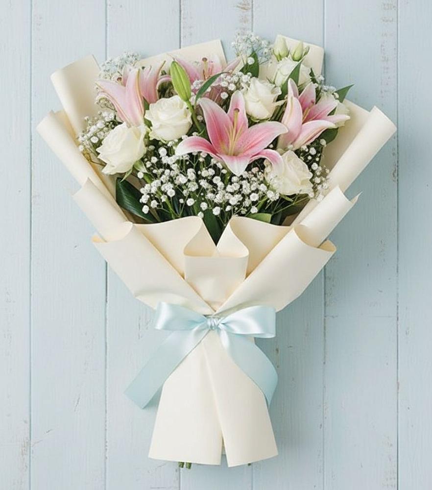 Букет цветов из: Лилии в Сосновоборске Красноярского края