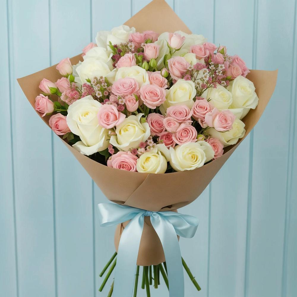 Букет цветов из: Розы в Сосновоборске Красноярского края