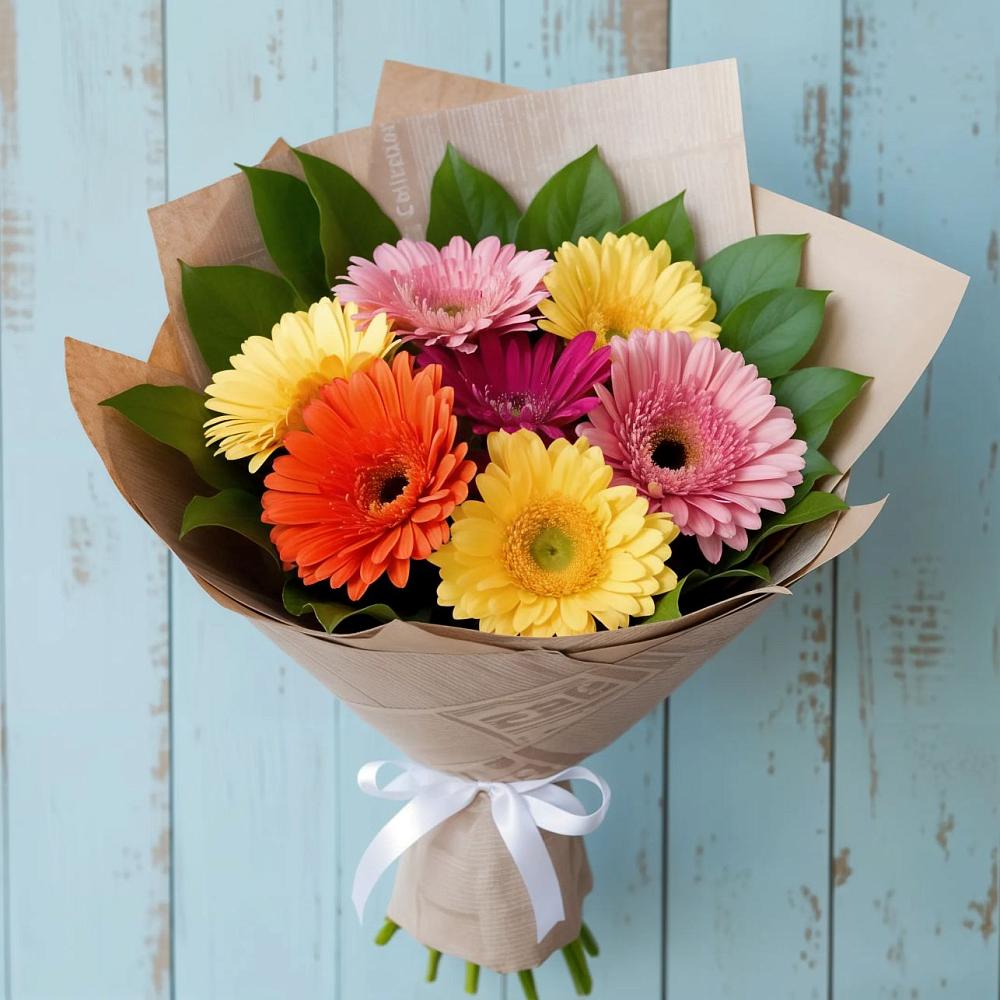 Букет цветов из: Герберы в Сосновоборске Красноярского края