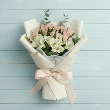 Букет цветов из:  Альстромерии #REPLACE_PRED# Сосновоборске Красноярского края