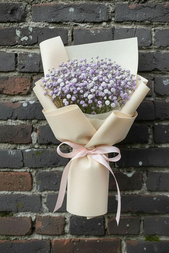 Букет цветов из: Гипсофила в Сосновоборске Красноярского края