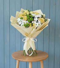 Букет цветов из:  Хризантемы и Розы #REPLACE_PRED# Сосновоборске Красноярского края