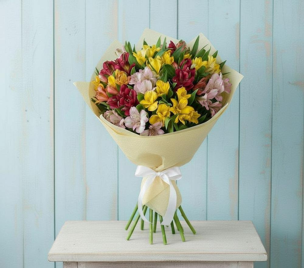 Букет цветов из: Альстромерии в Сосновоборске Красноярского края