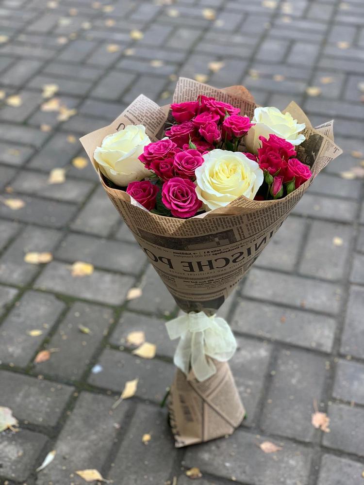 Букет цветов из: Розы в Сосновоборске Красноярского края