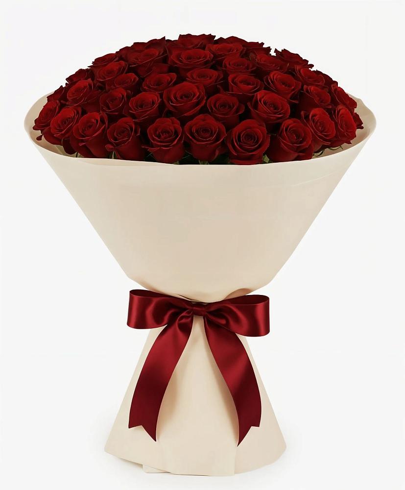 Букет 101 Бордовая роза Блэк Бакарра в Сосновоборске Красноярского края