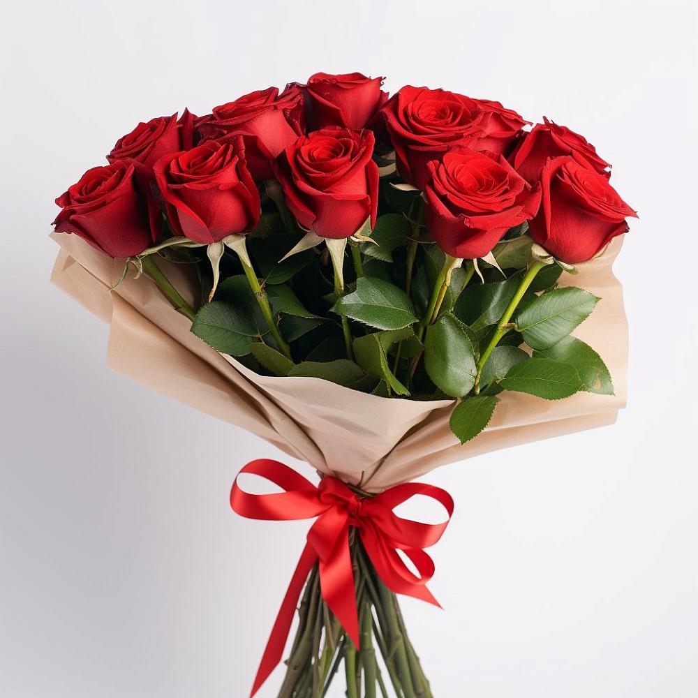 Букет 11 Красных роз Эдлесс Лав в Сосновоборске Красноярского края